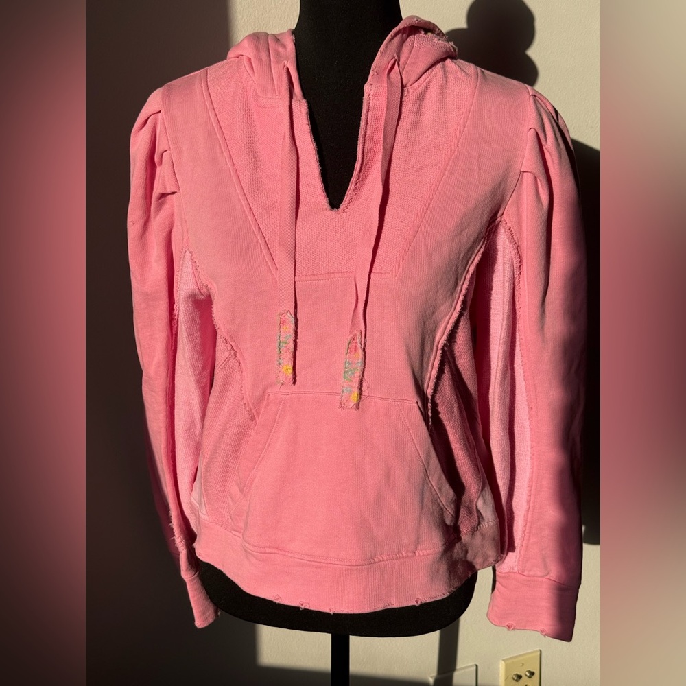 LoveShackFancy Pink Knit Sweater